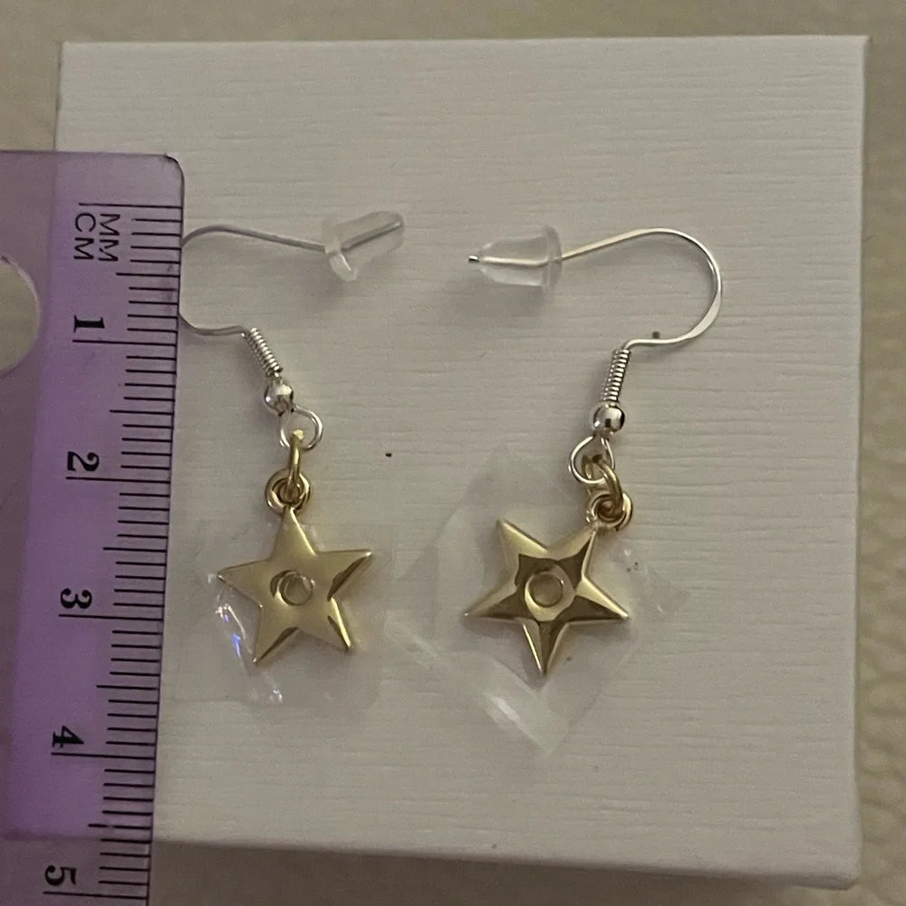 Elegant Gold Stars Metal Dangling Earrings